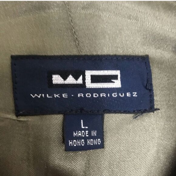 Wilke Rodriguez grey brown wool pea coat, L - Picture 2 of 7